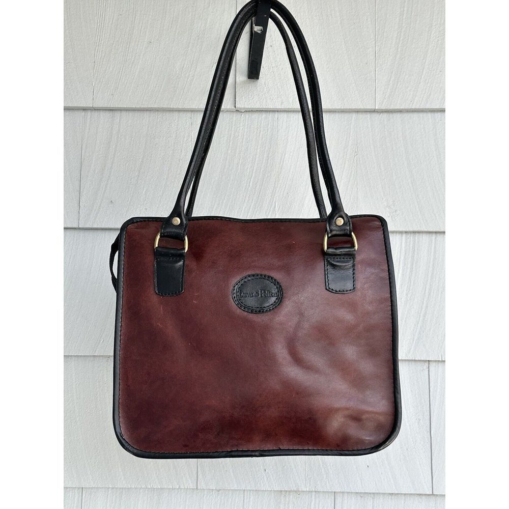 Brazilian Deep Red Leather Womens Medium Pocketbook Luva de‎ Pelica